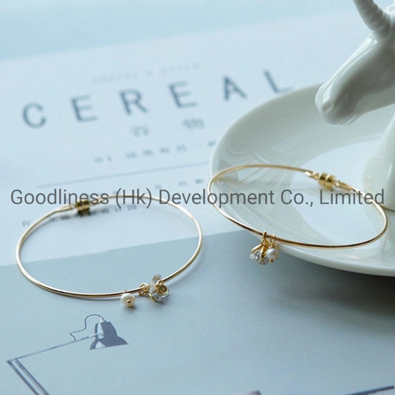 14K Gold Bracelet Women&prime; S Simple Bracelet Fashion Accessories