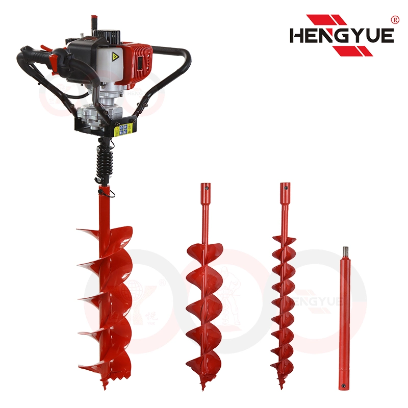 52cc Gasoline Engine Powered Earth Auger with 3 Auger Bits