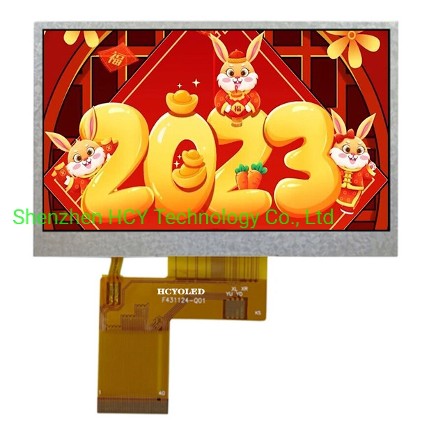 Versatile 4.3" Color LCD Display, LCD Inverter Display, LED TV Open Cell Factory for Medical