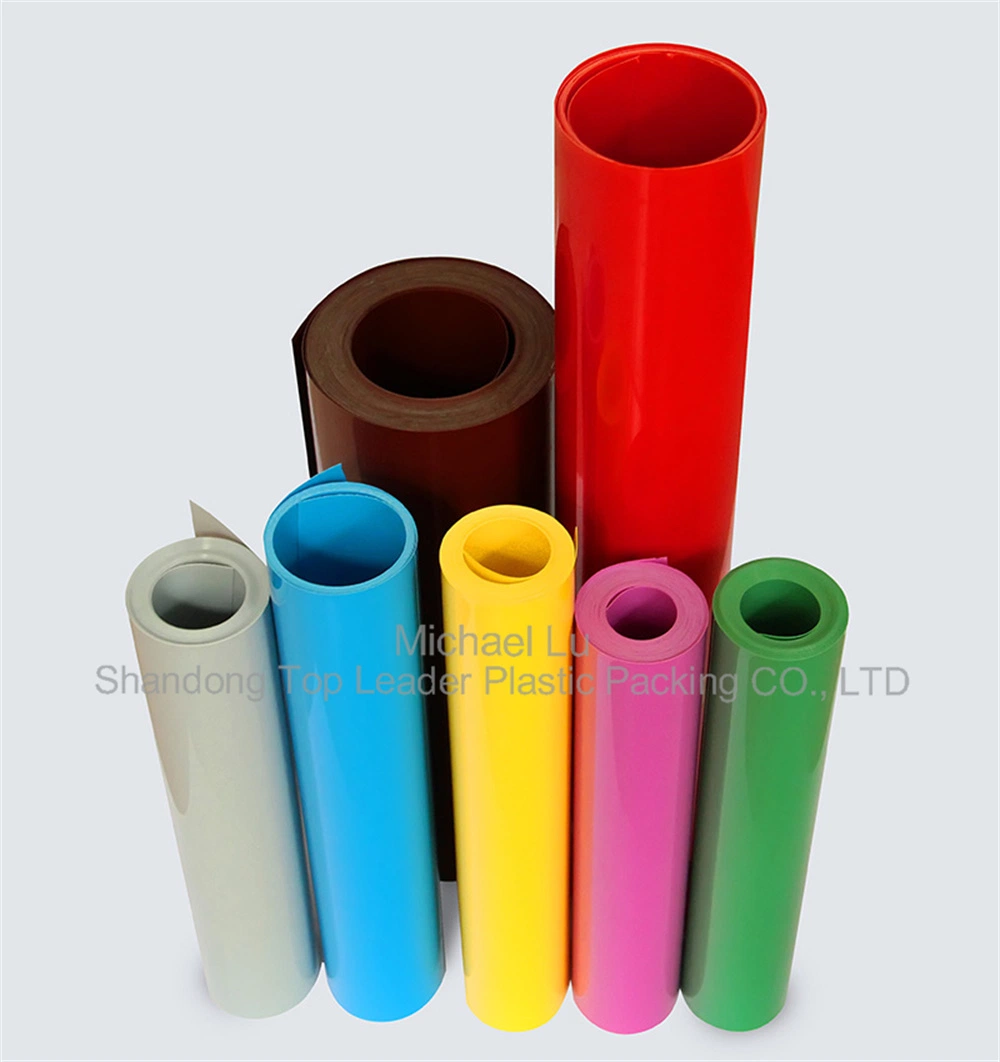 35 - 55mícrons espessura Alto encolhimento PETG Pet Sleeve PVC película de contração Para película para garrafas de bebidas