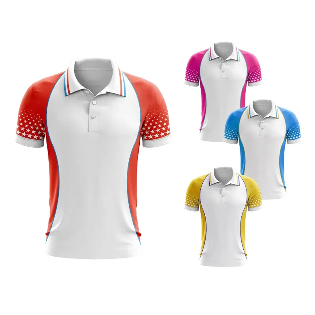 Custom Golf Dry Fit 100% Polyester Sublimation Tshirt Plus Size Men's Polo Shirt for Men