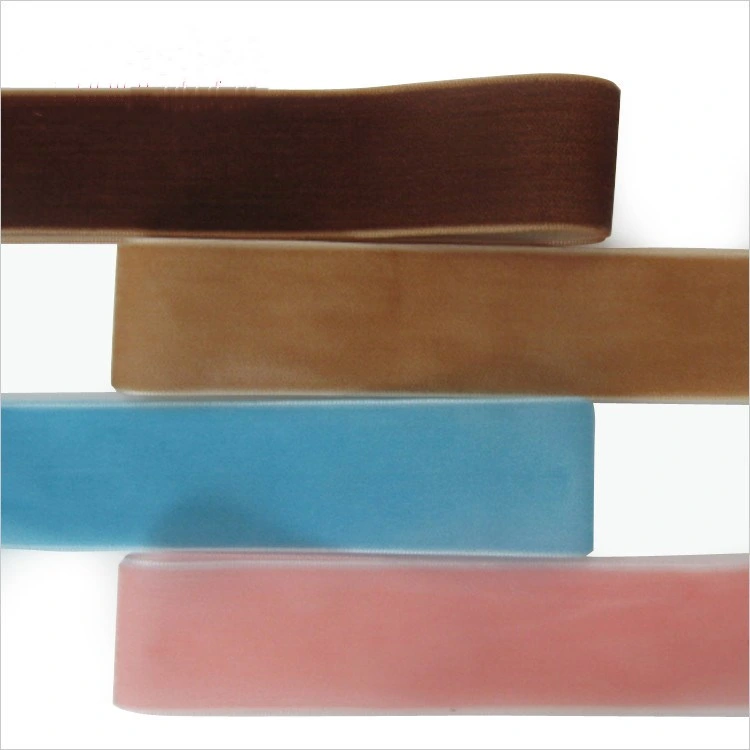 Wholesale 1.5cm Wide None Elastic Colorful Velvet Tape Ribbon for Gift