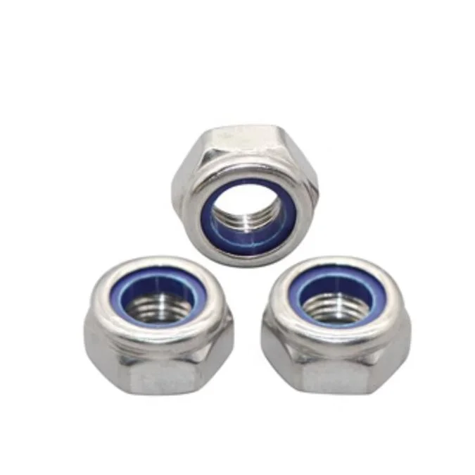 Stainless Steel Nylon Self-Locking Hex Nuts Locknut Slip Lock Nut