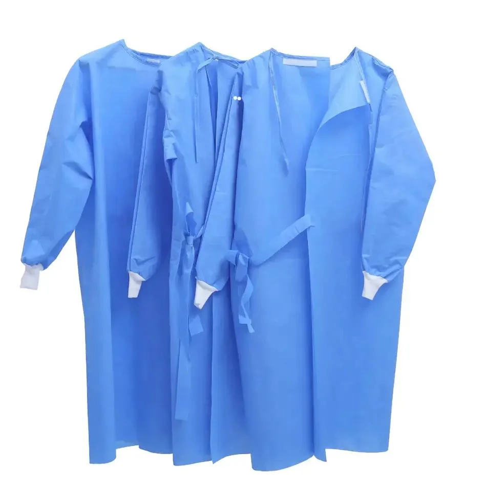 Disposable Non Woven Sterile Hospital Reinforced Gown Surgical Surgeon Gown