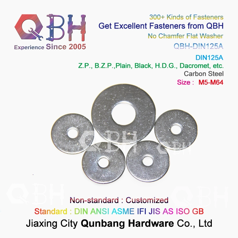 Qbh DIN125 DIN436 F436/F436m DIN6916 DIN9021 Flat Gasket Washer