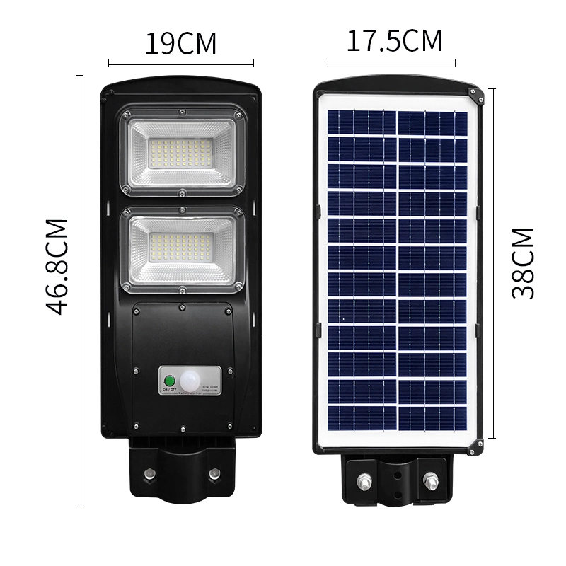 Luz LED solares con Energía Solar Sistema controlador de carga Solar Control remoto El control del tiempo la energía solar la luz brillante, la energía solar Home Sistema de iluminación de luz exterior