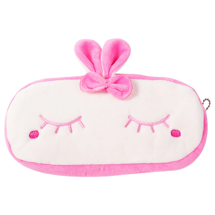 Wholesale/Supplier Cute Flannelette Stationery Pencil Case Animal Shape Large-Capacity Pen Bag