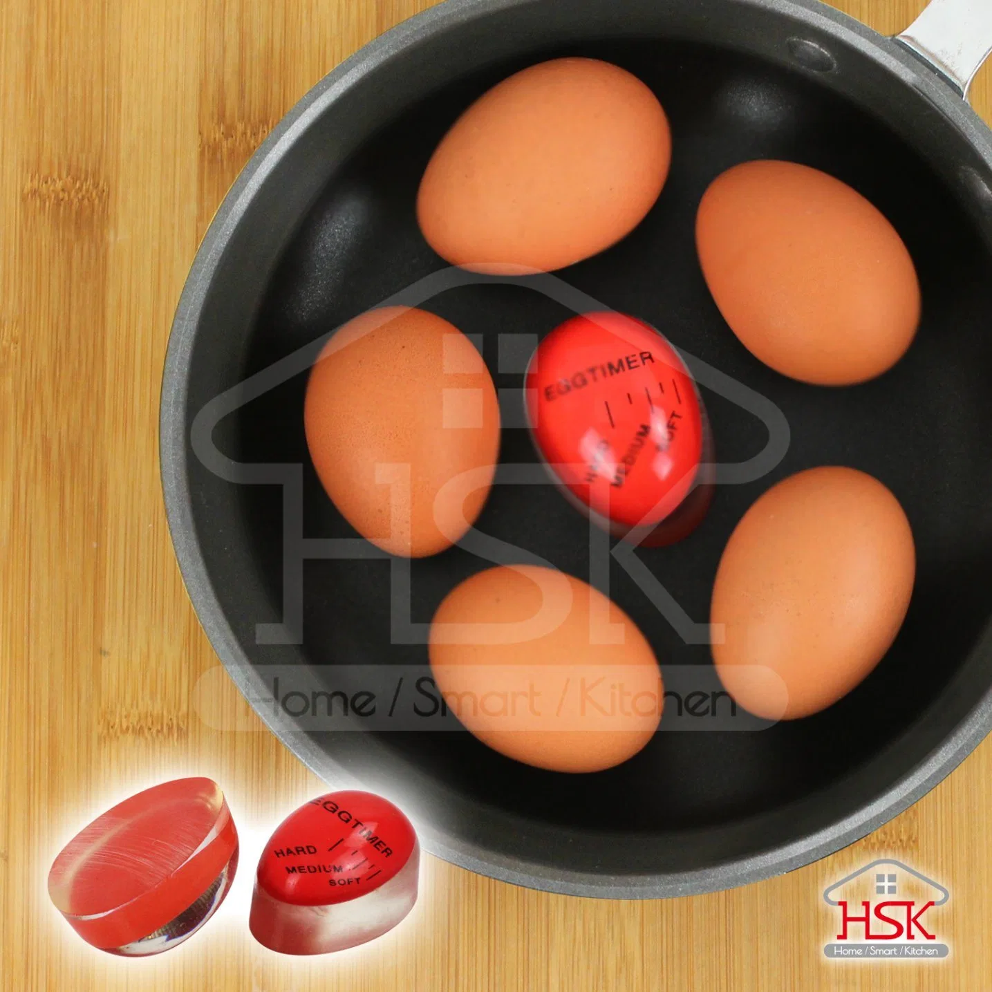 Temporizador de mudança de cor para ovos perfeitos Gadgets de cozinha