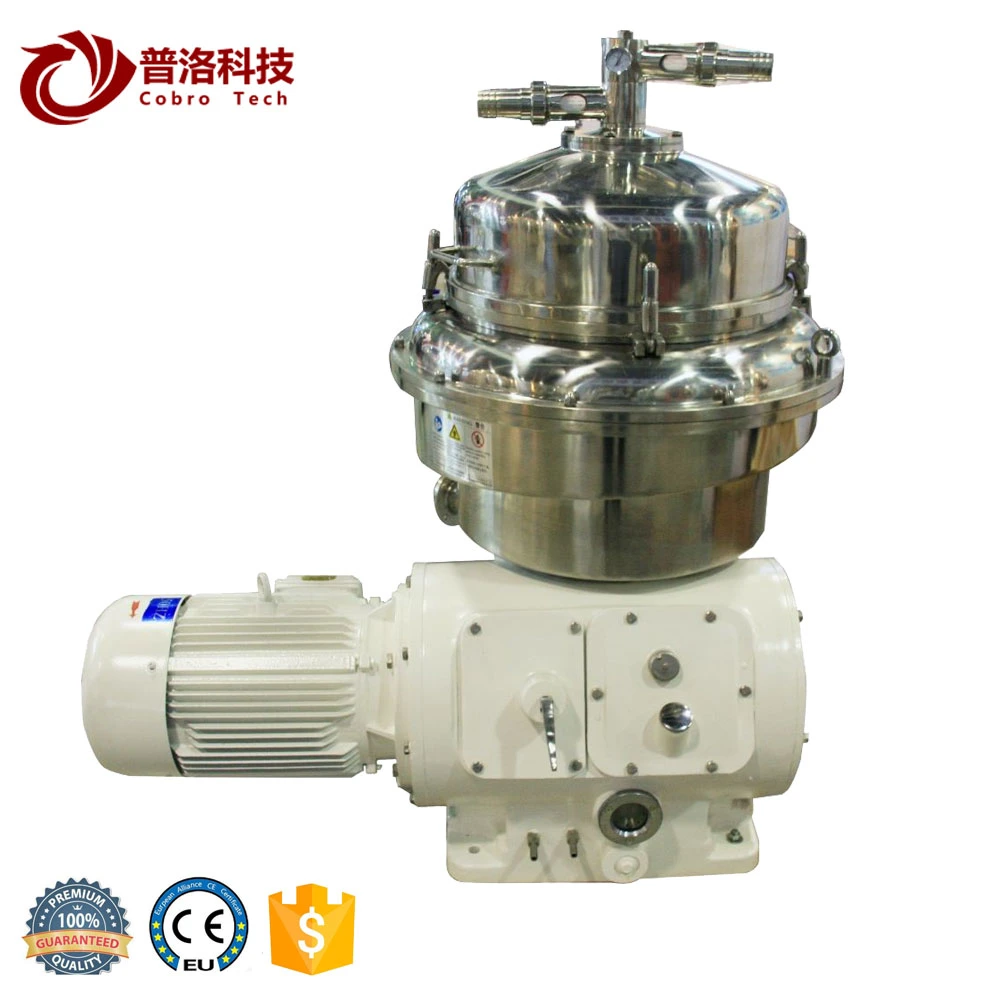 Industrial Scale Continuous Nozzle Phases Disc Stack Bowl Centrifugal Baker Yeast Separator