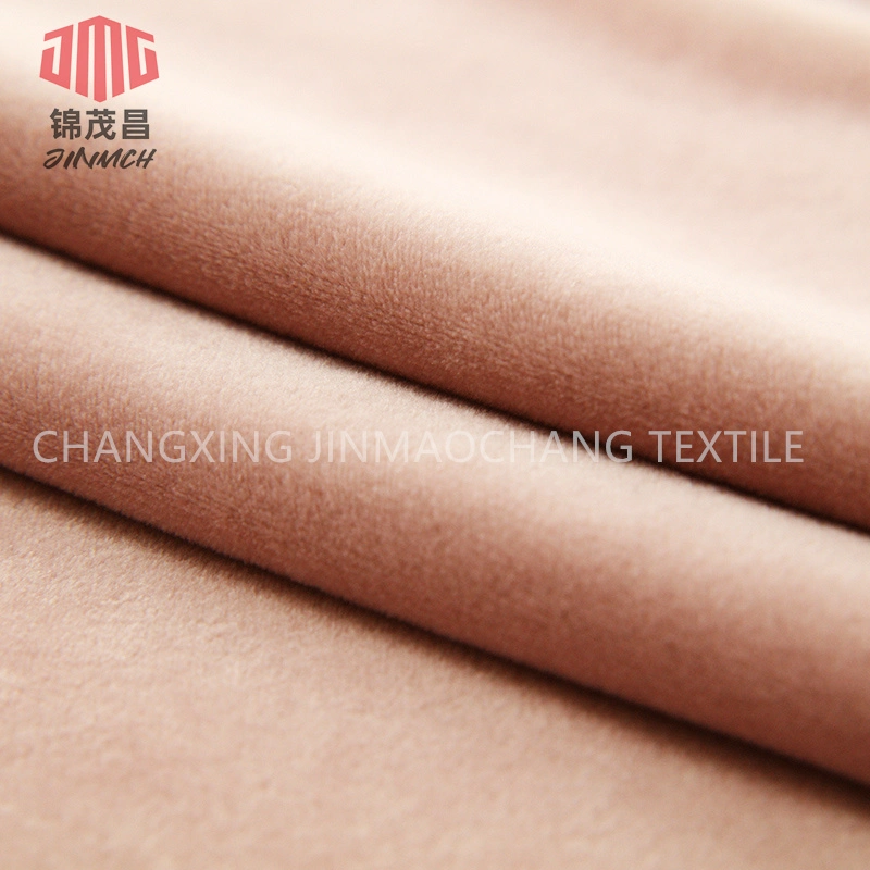 Jinmch Knitting Fabric 95% Polyester 5% Spandex Super Soft Plush Velvet 270GSM/160cm Dyed Fabric for Garment Causal Clothes Winter Jacket