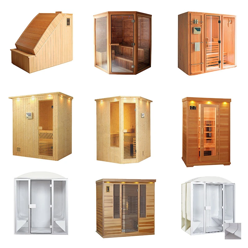 Outdoor Deluxe Dry Steam Mini Sauna Room Barrel Sauna Room