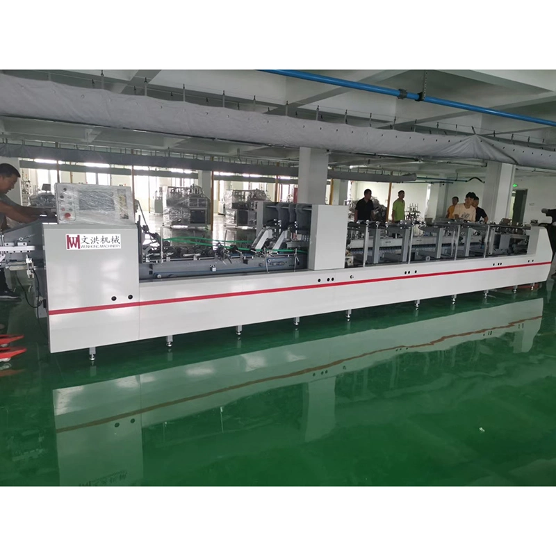 Automatic High Speed Gift/ Milk/ Cosmetic Box Folder Gluer Machine (WH-1100W)