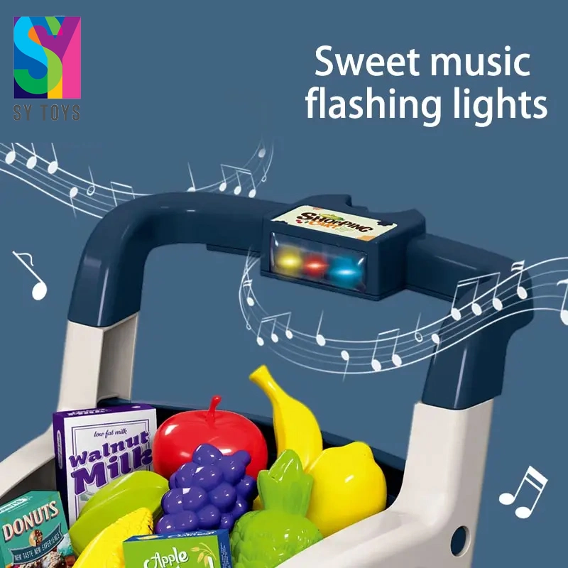 SY Simulation Дети играть наборы продуктов притворяйся играть Супермаркет покупки Игрушки для корзины