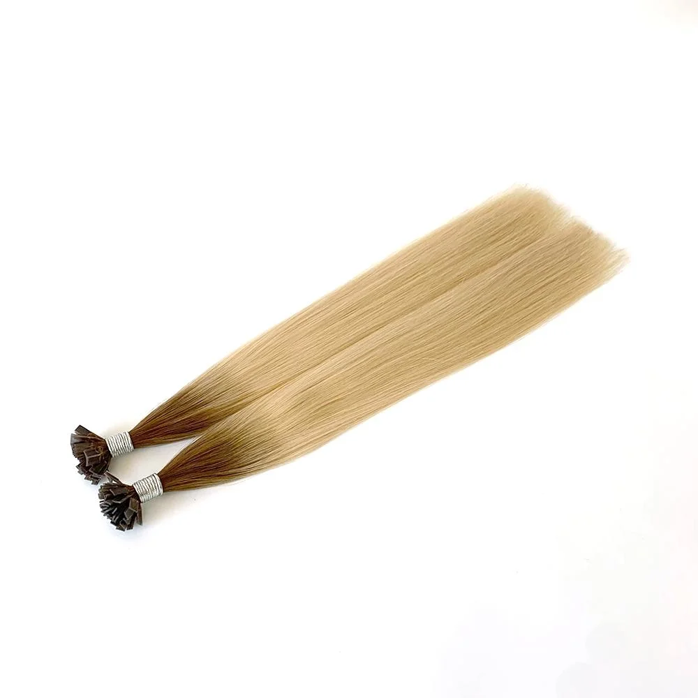Factory Price Top Quality Raw Flat Tip Hair Natural Color Straight Hair Virgin Remy Russian Hair Extensions