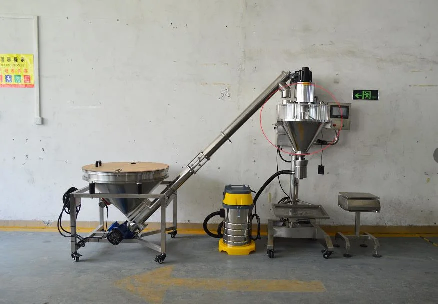 Semi Automatic Micro Dosing Powder Filling Machine Auger Filler and Weigher Screw Conveyor