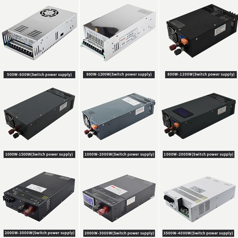 La tensión de alimentación DC de salida de alimentación de conmutación ajustable de 24V DC50A 36V33A 48V25Control externo de una fuente de alimentación. CE ROHS