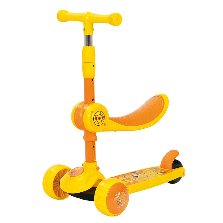 Personnalisation de base à faible prix Kids Baby Enfants Scooter 3 en 1 avec voyant LED Baby Kick Scooters Scooters d'alimentation Pied Scooter 3 en 1