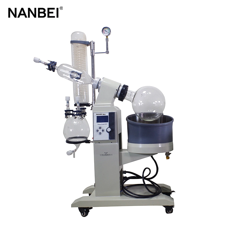 Laboratory Chemical Automatic Lifting Rotary Evaporator with Vacuum Pump Chiller