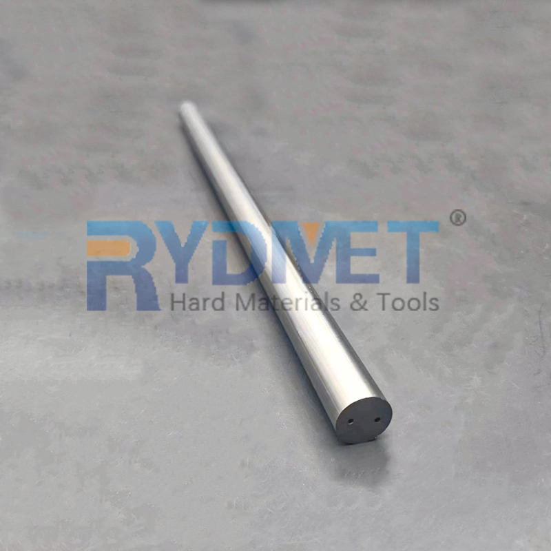 Cemented 2 Helical Spiral 40 Degree Coolant Holes Cemented Tungsten Carbide Rods