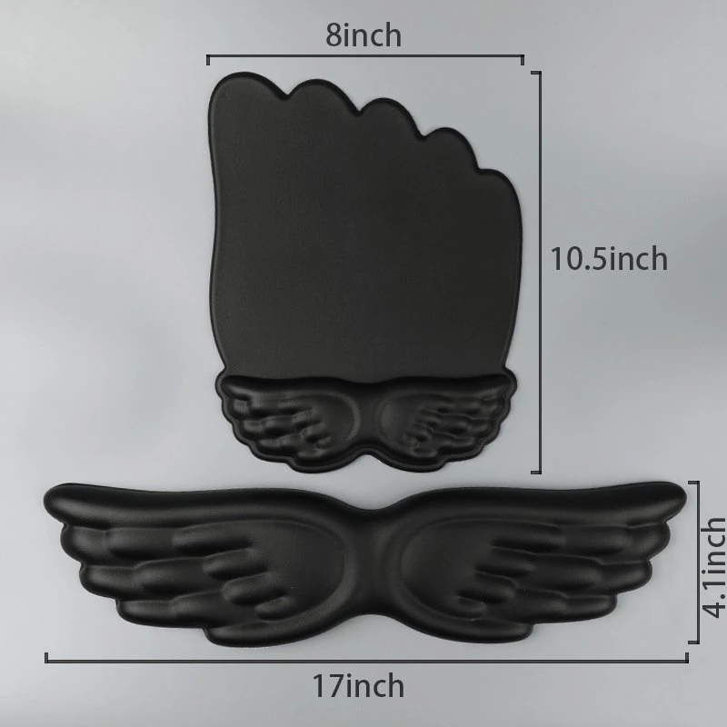 Cloud Black Mouse Pad Wrist Rest