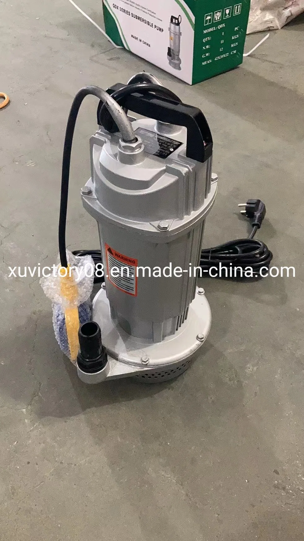 Qdx Aluminium Body Clean Water Submersible Pump (QDX1.5-17-0.37)