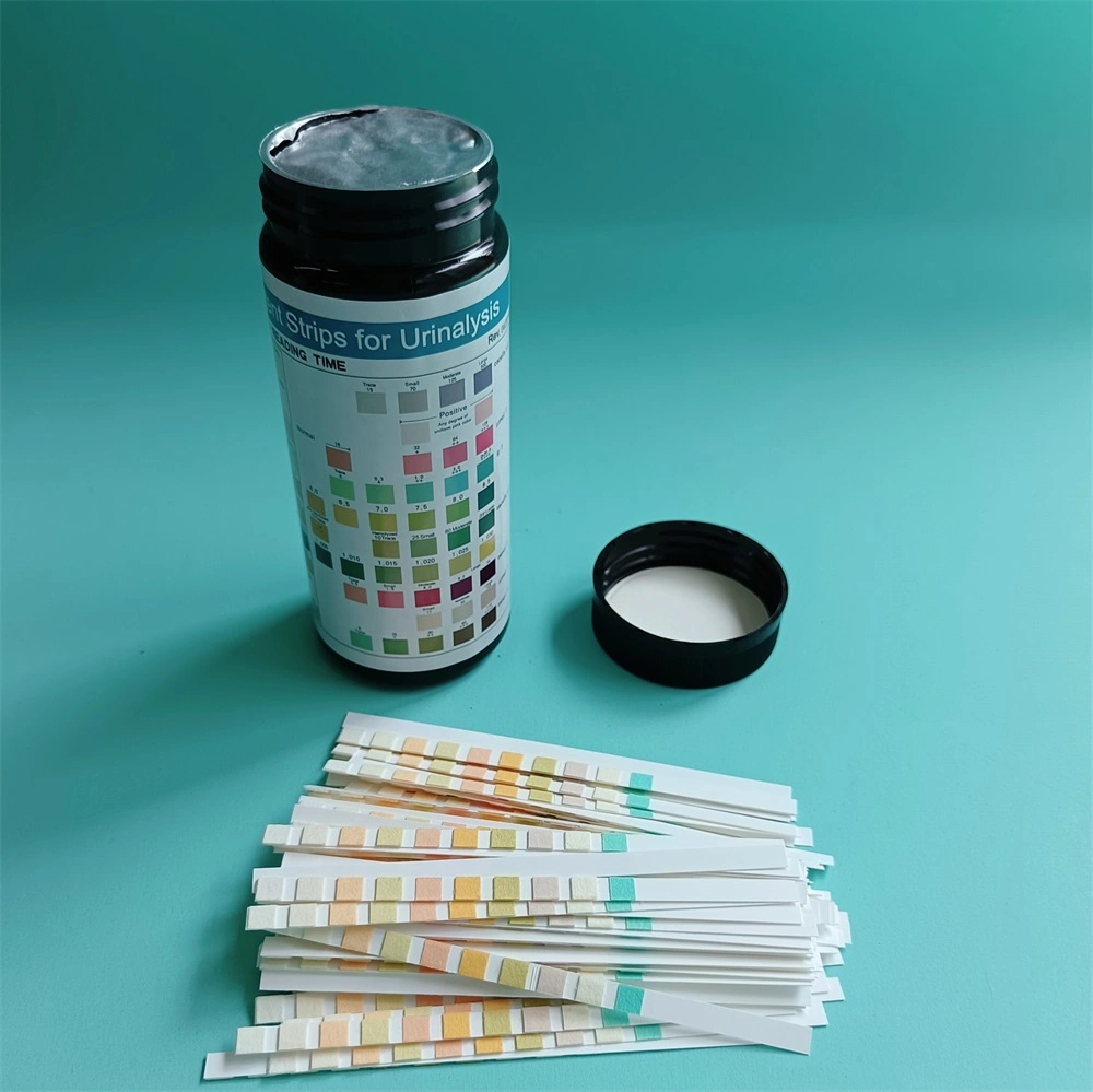 Medical Urine Test Strips Urs-10t 10 Parameters Urinalysis Reagent Test Strips