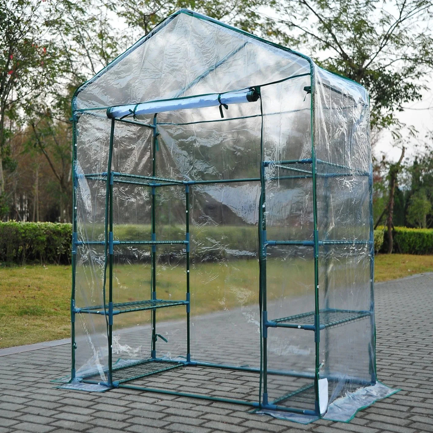 Agriculture Walk-in Plastic PVC Greenhouse for Sale