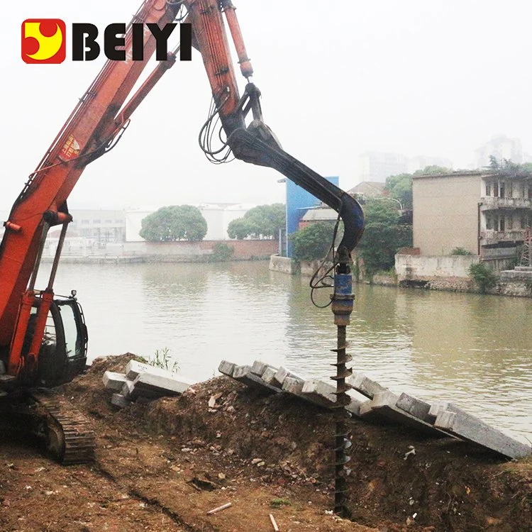 precio de fábrica broca adjunto de la excavadora Tractor, el orificio del poste Mini Excavadora, orificio posterior de la excavadora Excavadora de 2t para excavadora 40t