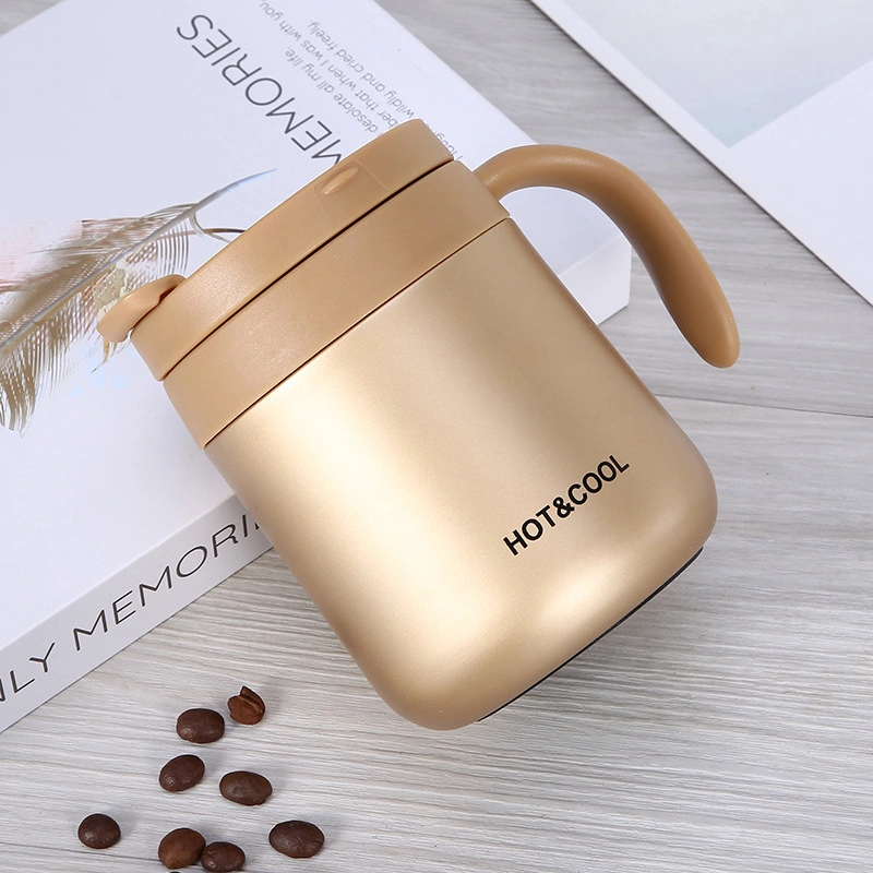 Double Walls Stainless Steel Coffee Mug Insulated Metal Desk Mug Travel Mug 350ml 500ml