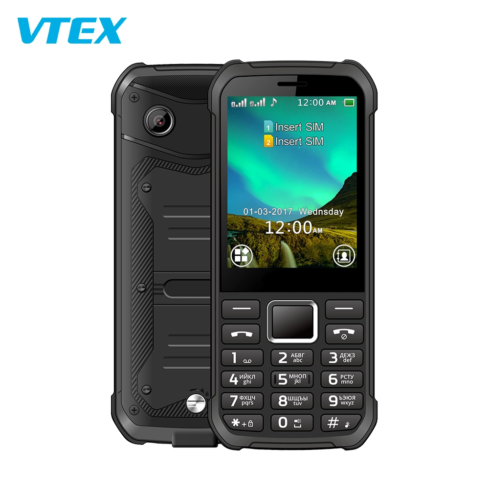 Venda por grosso 2.8Inch 2g apresentam Phone sc6531Chipset e 2500mAh Batterey Telefone impermeável e resistente