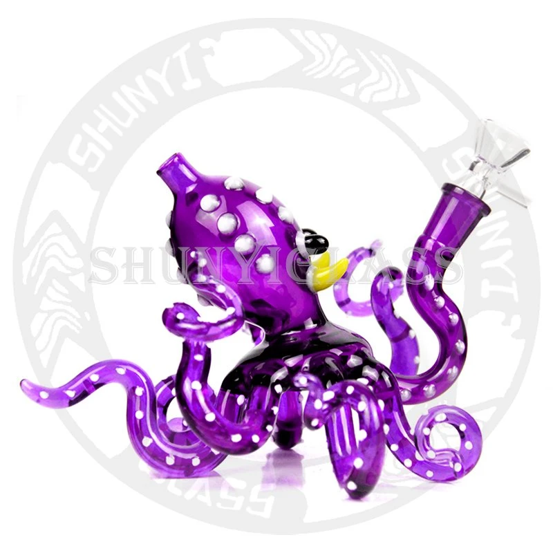 Purple DAB Rigs Wholesale/Supplier Glass Water Pipe Art Glass Smoking Set Seed of Life Ball Rig Smoke Pipe DAB Rigs