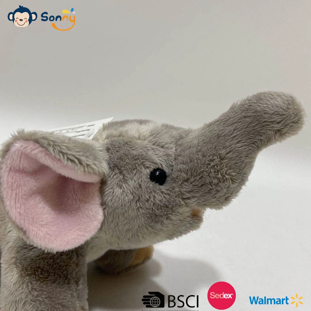 New Eco-Friendly Plush Recycled Material Animal Elephant Plush Toy Grs Audit