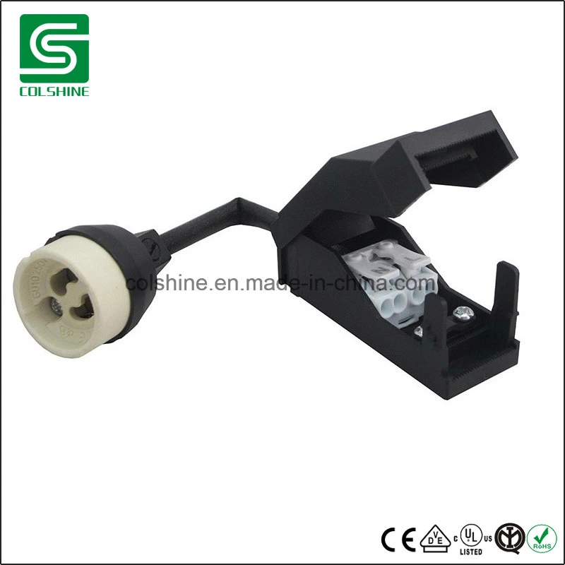 VDE Listied GU10 Ceramic Halogen Lamp Holder with Junction Box