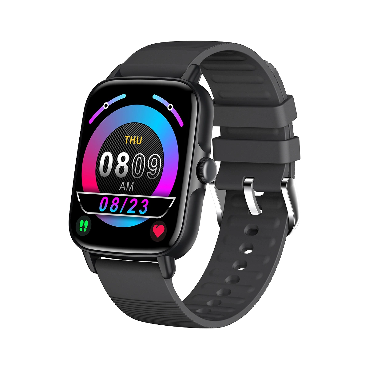 1.69 Inch Full Screen Touch Fashion Heart Rate Blood Pressure Detection IP67 Sports Smart Watch