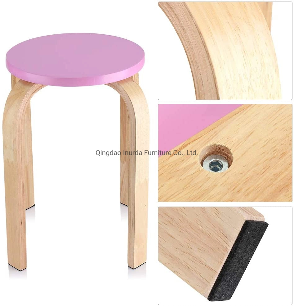 Modern Living Room Bedroom Universal Furniture Children Solid Wood Simple Stool