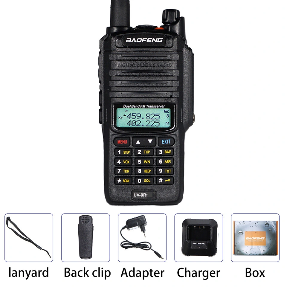 جولة بحرية مع محرك Baofeng بقوة 15 واط فوق البنفسجي-9r Plus VHF UHF مزدوج النطاق ومقاوم للماء تالكى هام راديو IP67 المحمول Talkie-ووكي UV 9r Plus Waki تاكي