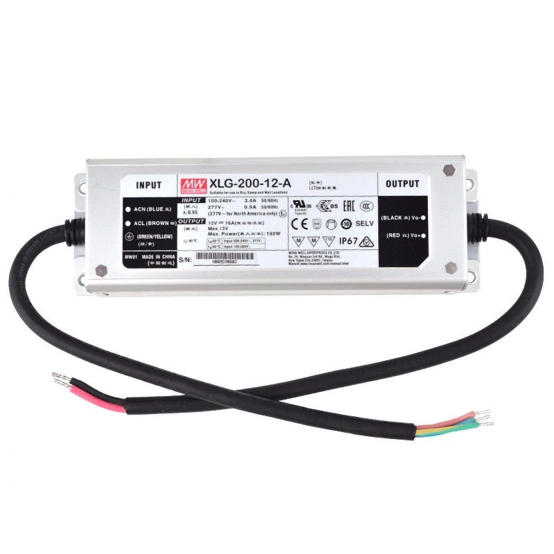 Brand-New Mean-Well-Xlg-200-12-a AC-DC-Single Output-LED Driver-Constant Power-Mode with Built-in Pfc Good-Price