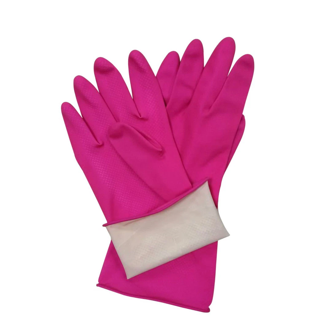 Yellow 35g-90g/Pair Waterproof Household Latex Rubber Gloves