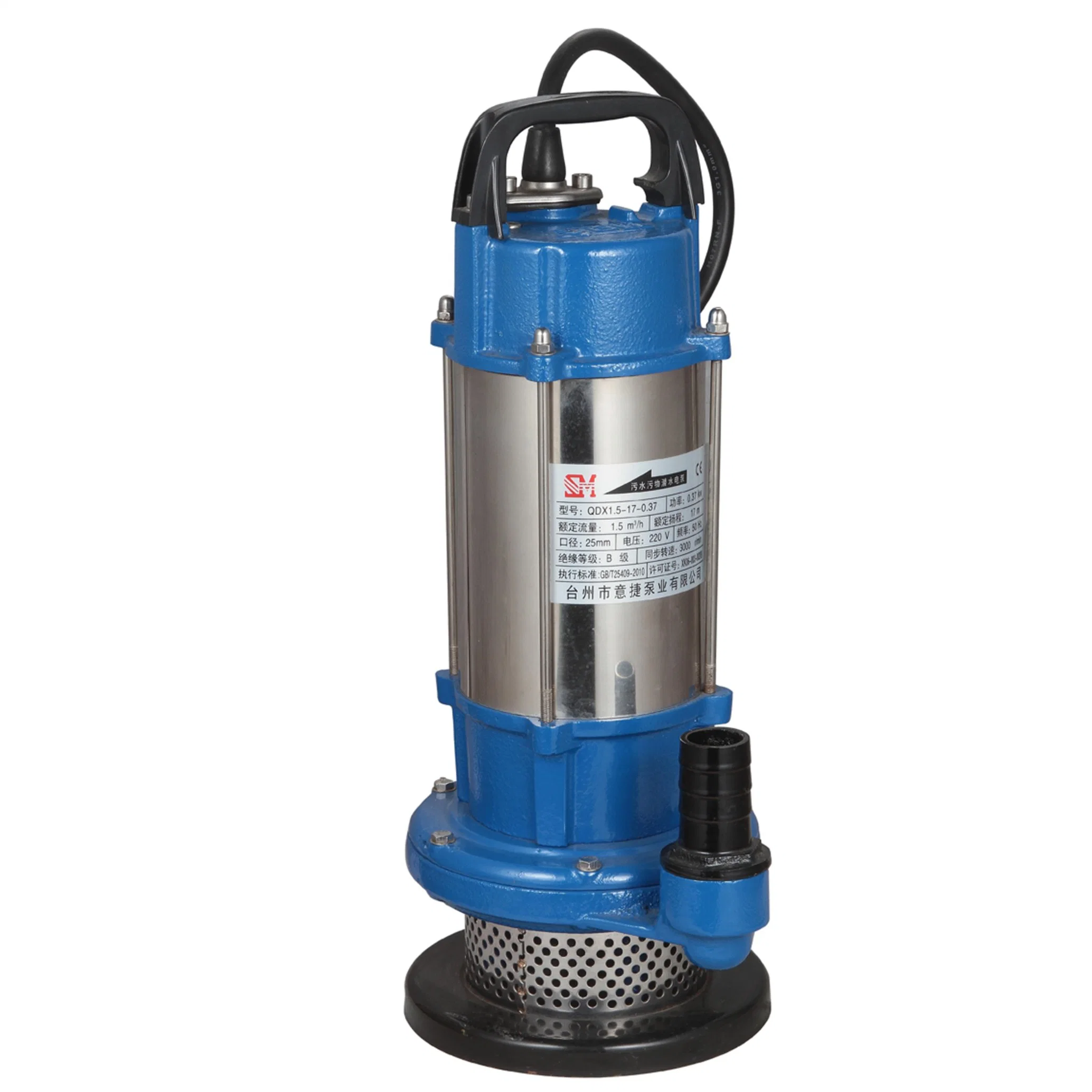 Cast Iron/ Stainless Steel Submersible Sewage Pump Sps (SPS30-6-0.75)