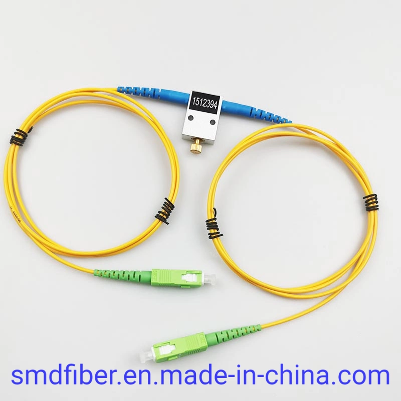 Atenuador ajustable de fibra SC APC 0-60dB variable mecánica en línea Tipo atenuador óptico monomodo