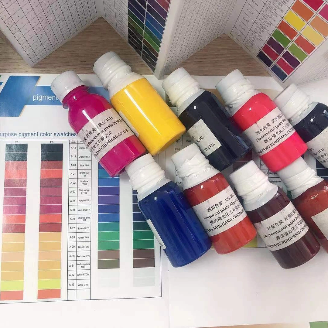 Wasserbasierte Pigmentpaste für Textildruck und Färben und Papier