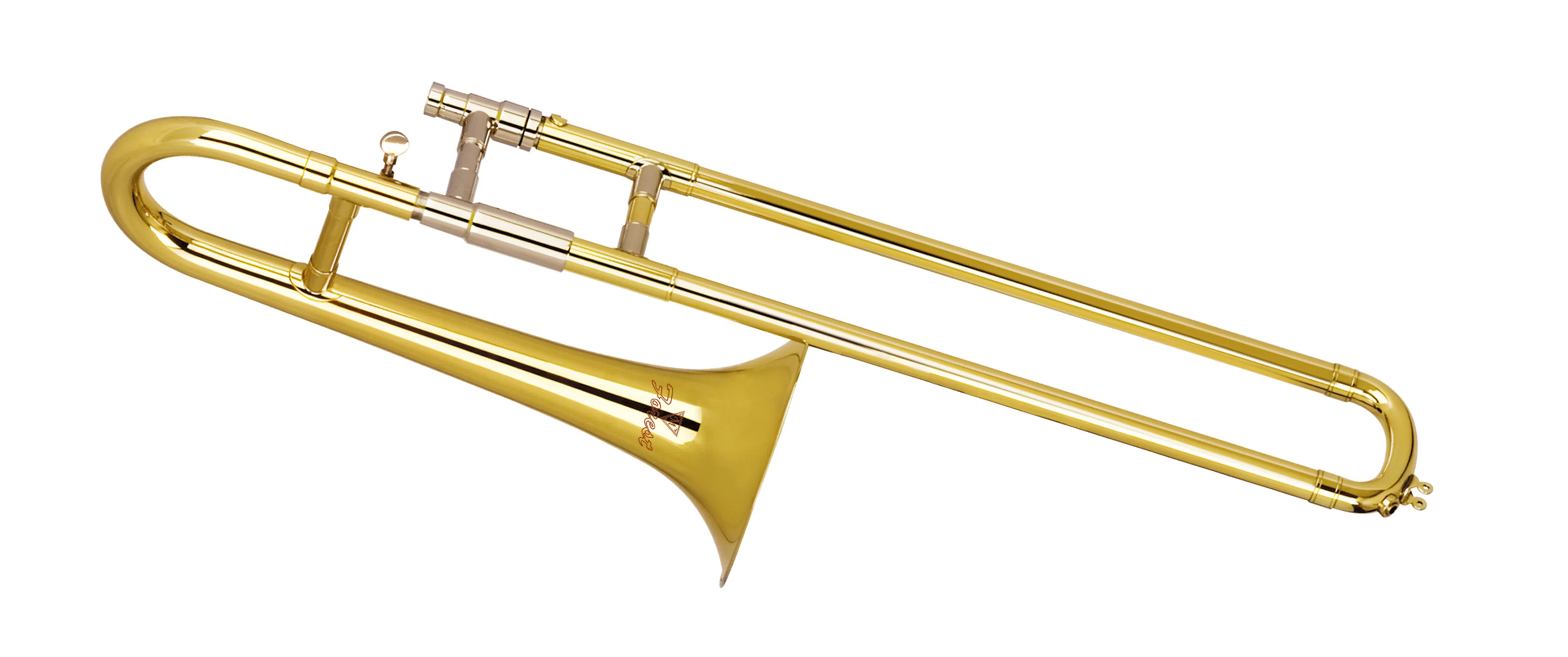 La soprano Bb trombón, acabado en laca de Oro, fabricado en China