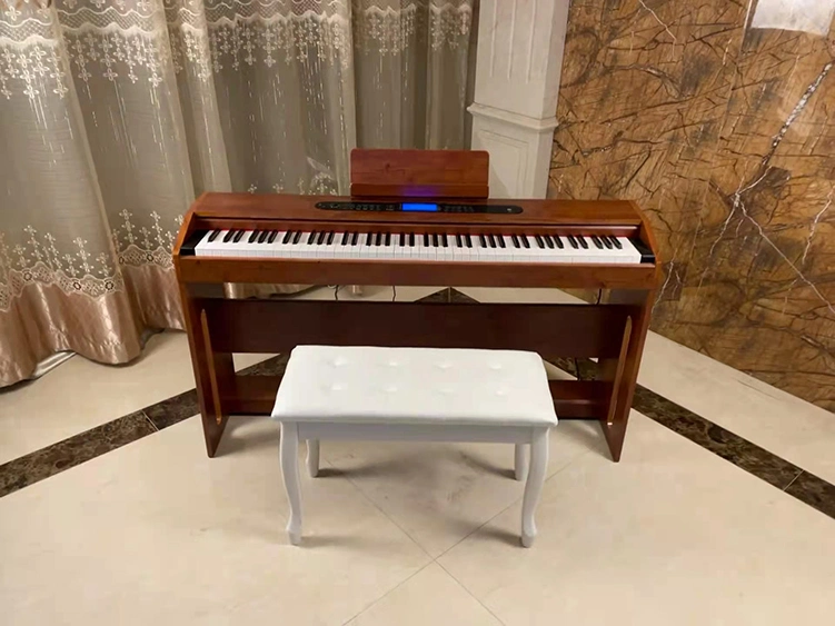 Китай дешевой цене цифровые фортепиано OEM 88 Кнопки электрического пианино белого Настройка звука из светлого дерева Professional , молотком с прогрессивной разверткой