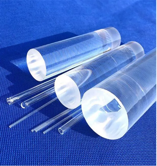 High Purity Solid Fused Transparent Quartz Glass Rod