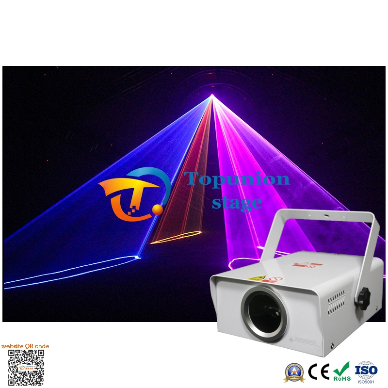 Small Laser Lights 1W 2W 3W RGB Colorful Projector Disco Animation Scanner Light