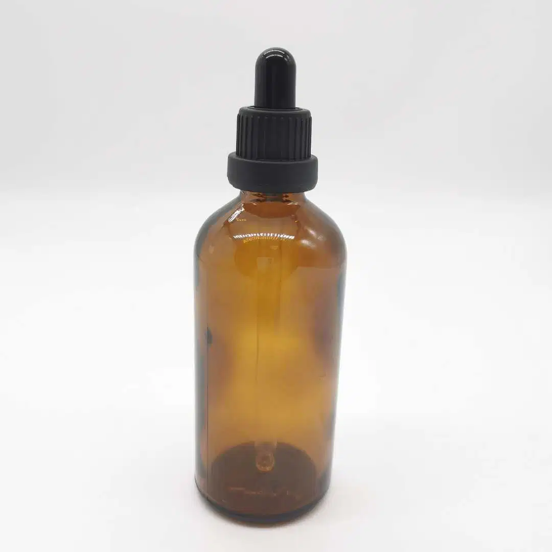 Wholesale/Supplier 5ml 10ml 15ml 20ml 30ml 50ml 100ml Amber Glass Essential Oil Bottles with Plastic Tamper Evident Caps and Drip Plugs