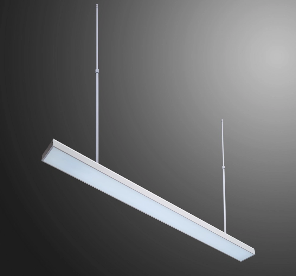 Candeeiro de luz suspenso ajustável e lustre de Arte Linear moderno para sala de jantar Sala de jantar Sala de Cozinha, 6000 K Branco Cool