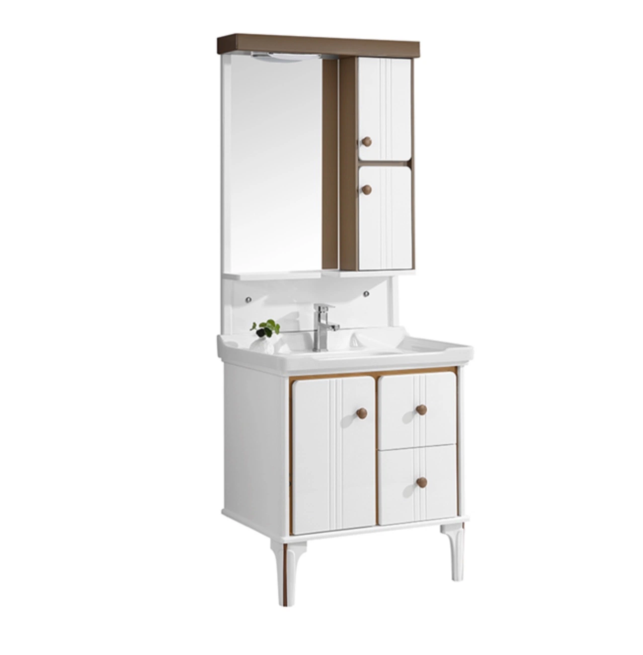 Modern Stainless Steel Bathroom Wall Mounted Vanity Cabinet China Supplier with Faucet