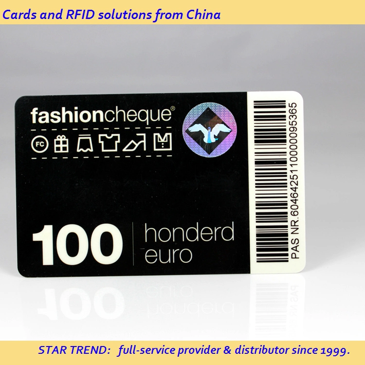 Cmyk Printing Plastic Smart Barcode Card Used as Business Card, VIP Card, Access Card, Game Card, Prepaid Card, Membership Card, Gift Card, Loyalty Card