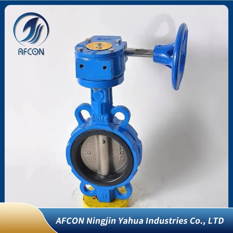 Steam High Temperature Cast Steel Triple Eccentric Industrial Manual Wafer Flange Butterfly Valve (manufacturer price)